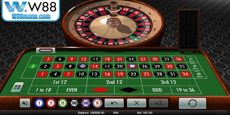 Roulette W88 vận hành dựa trên nguyên tắc ngẫu nhiên và công bằng